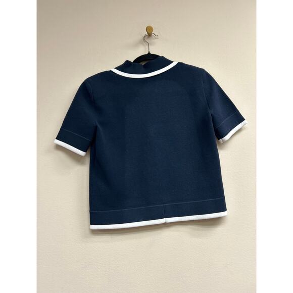VERONICA BEARD Navy Stovall Knit Jacket XS - PREOWNED EXCELLENT - Picture 5 of 5